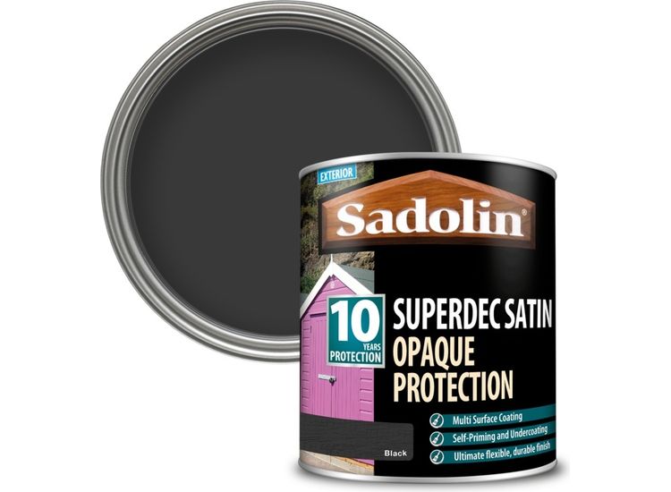 Sadolin 5028828 Superdec Satin Black
