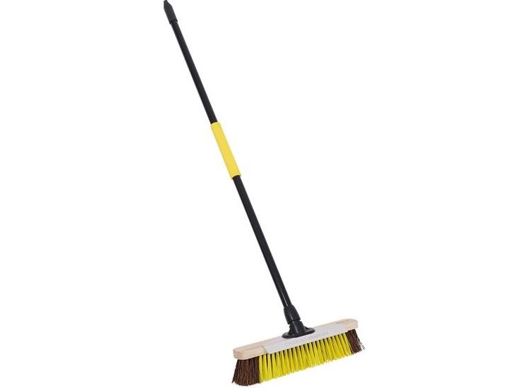 Bulldozer Heavy-duty Utility Broom with Metal Scraper 380mm (15in)