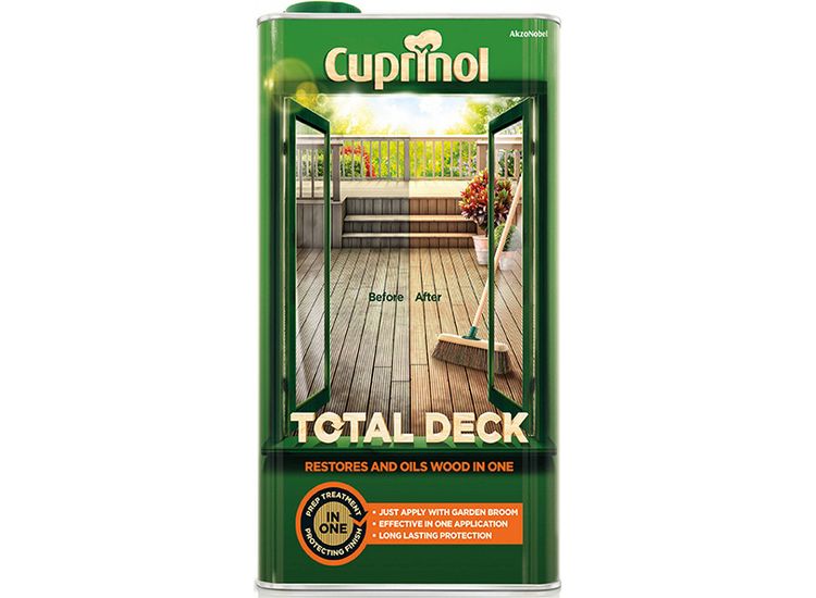 Cuprinol Total Deck Restore &amp; Oil Wood Clear