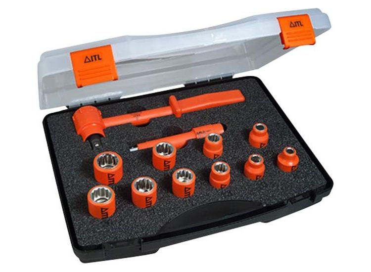 ITL Insulated Insulated 1/2in Drive Socket Set, 12 Piece