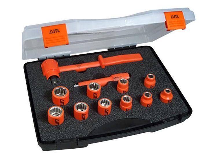 ITL Insulated Insulated 3/8in Drive Socket Set, 12 Piece