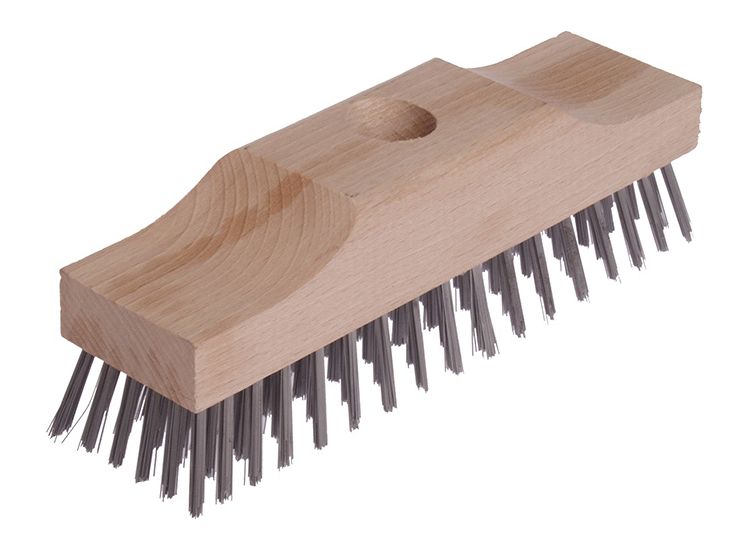 Lessmann Raised Wooden Stock Broom Head, Steel Wire