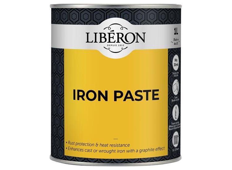Liberon Iron Paste – Black Graphite Protective Finish for Cast &amp; Wrought Iron