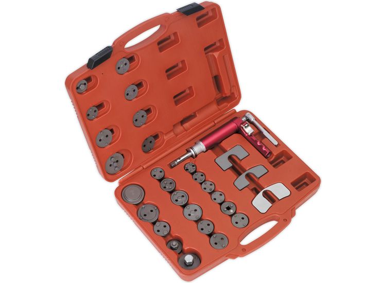 Sealey VS0286 Air Operated Brake Piston Wind-Back Tool Kit 29pc