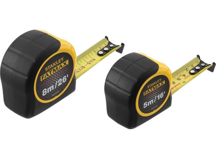 STANLEY® Hand Tools FatMax® Classic Tape Twin Pack 5m/16ft + 8m/26ft (Width 32mm)