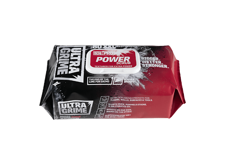 ULTRAGRIME PRO 'Power Scrub' Clothwipes