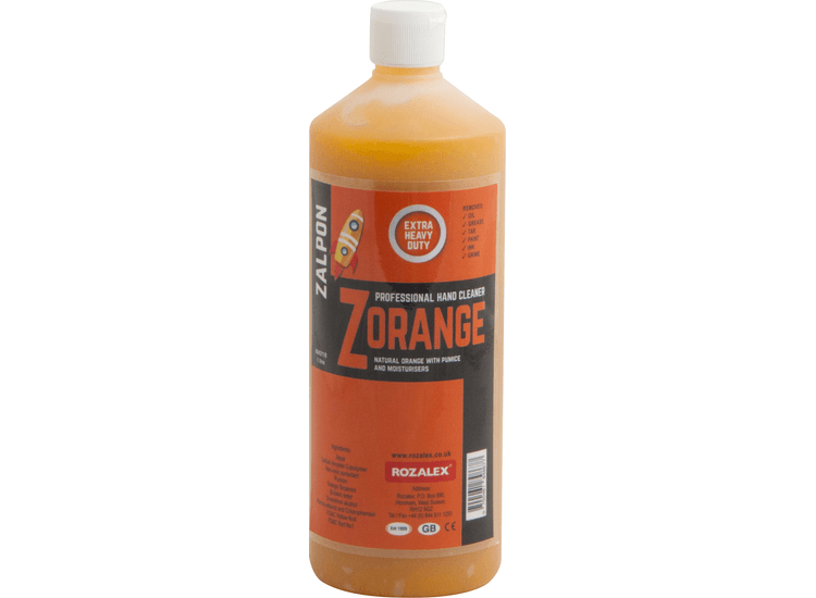 ZALPON 'Zorange' Orange Pumice Gel Hand Cleaner - Extra Heavy Duty
