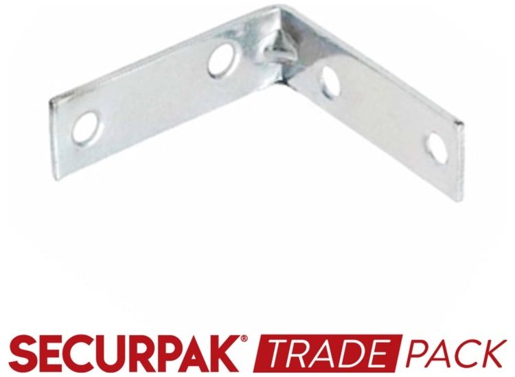 Securpak T10174 Corner Brace Zinc Plated 50mm