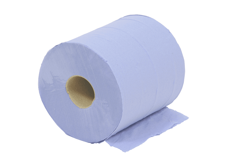 Blue Paper Wipes - Small Rolls