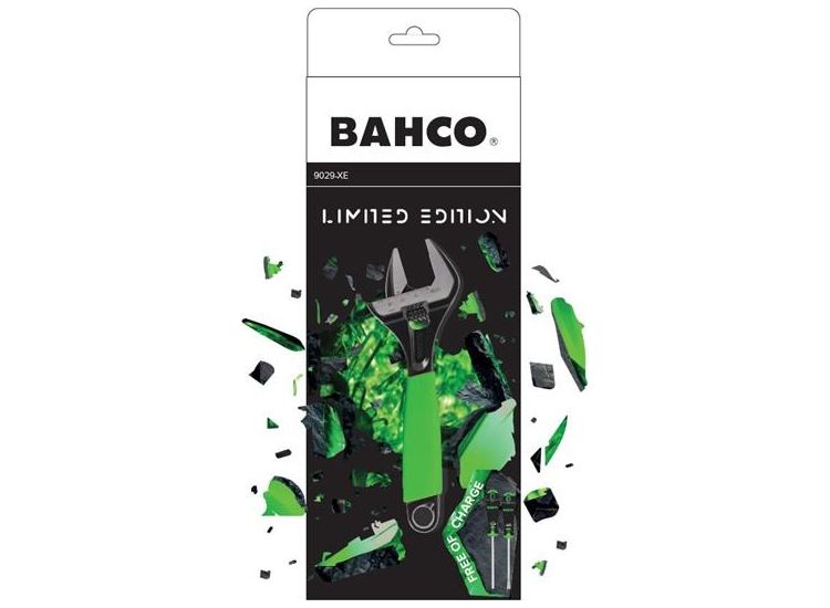 Bahco 9029 Phosphate Green ERGO™ Adjustable Wrench 170mm + 2 Free Screwdrivers