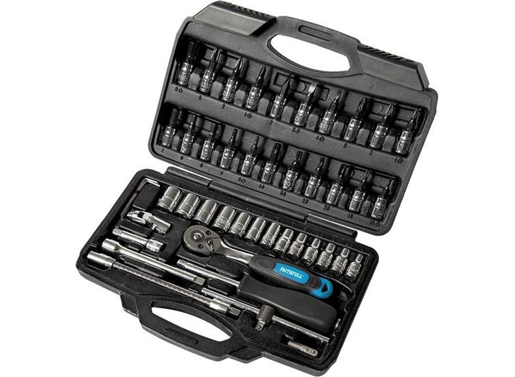 Faithfull 1/4in Socket Set, 46 Piece