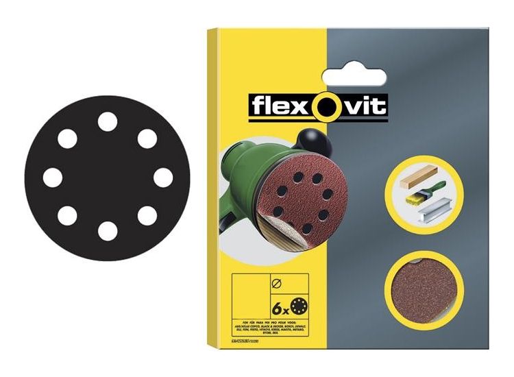 Flexovit Hook &amp; Loop Sanding Disc 150mm