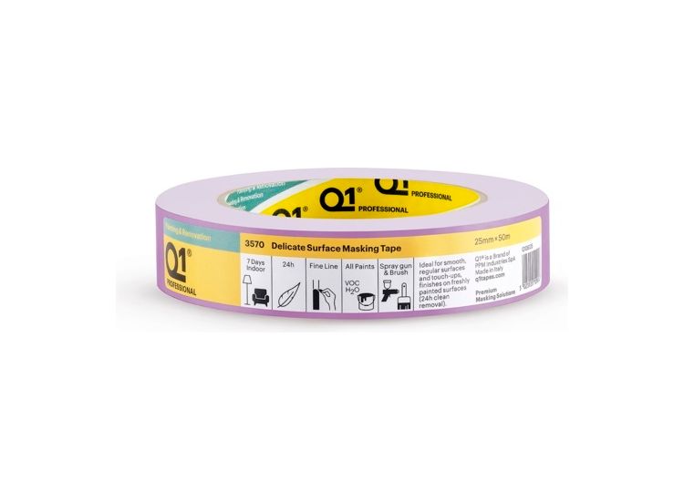 Q11 Q1DS125-BOX Delicate Surface Masking Tape 25x50