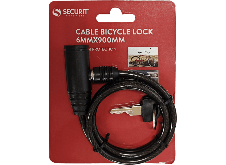 Securit S1234 Bicycle Cable Lock 900mmx6mm