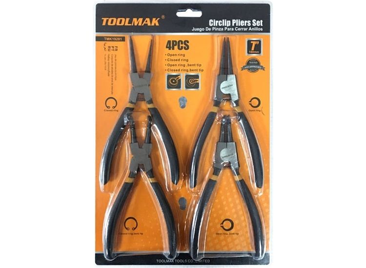 Toolpak TMK19281 Circlip Pliers Set