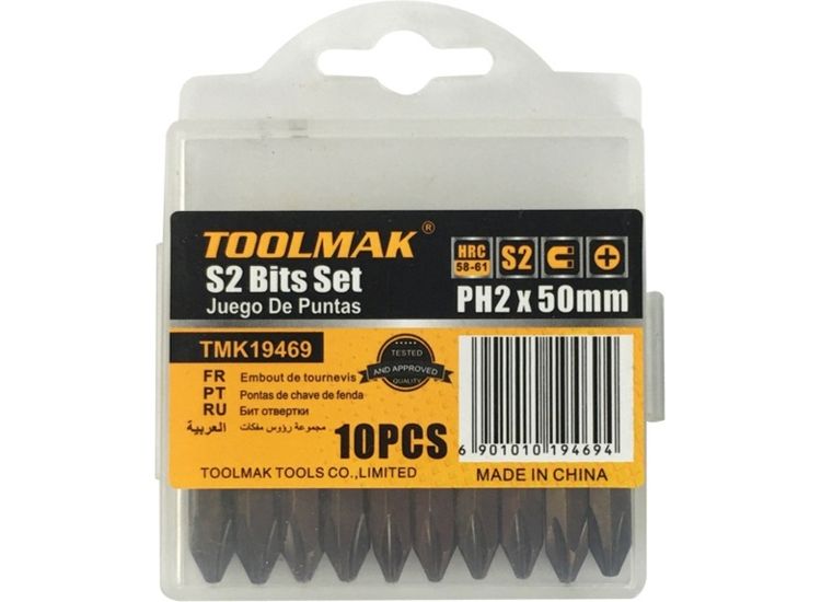 Toolpak TMK19469 Ph2 Bit Set 50mm
