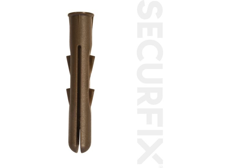 Securfix Heavy Duty Wall Plugs Brown