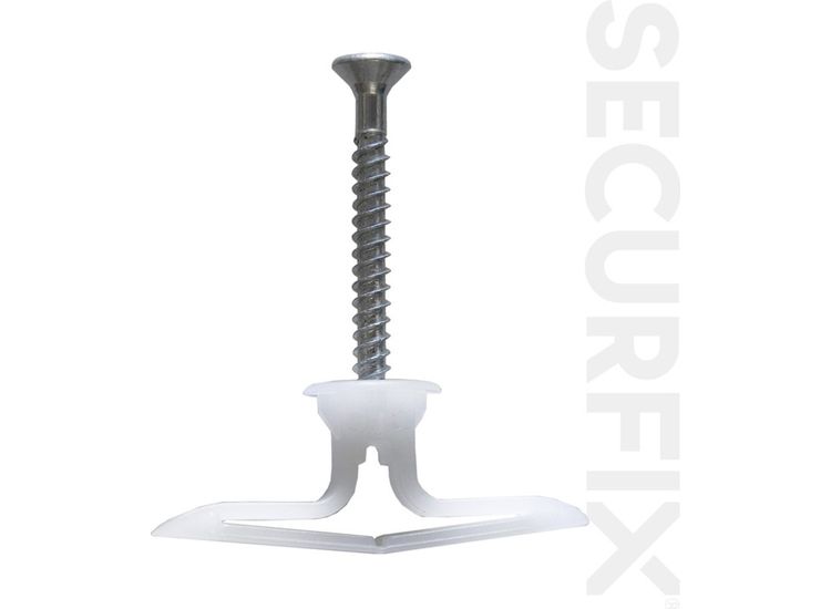 Securfix T11504 Medium Duty Plasterboard Plugs With Screws