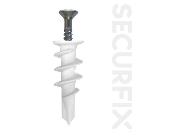 Securfix T11510 Plasterboard Anchors With Screws Nylon