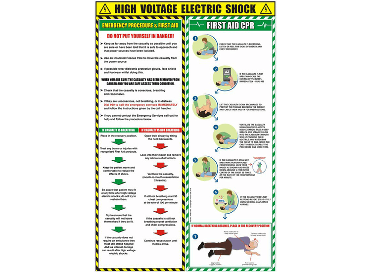 EV Electric Shock &amp; CPR Poster
