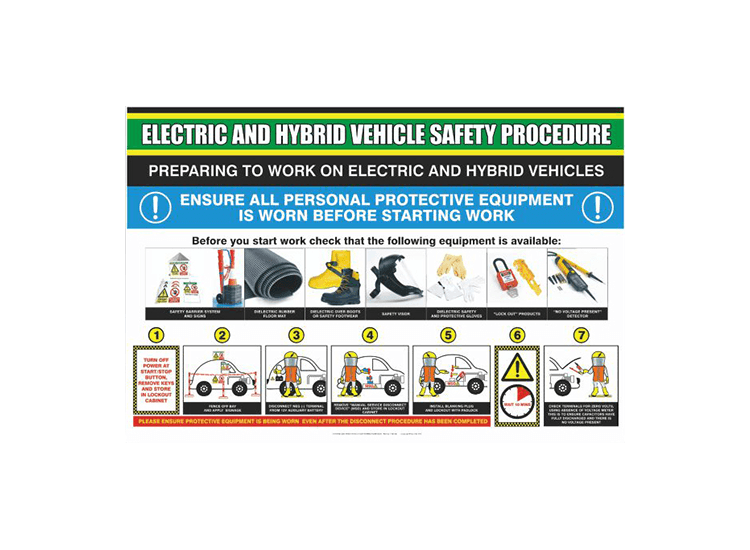 EV Electric Shock Safety Poster
