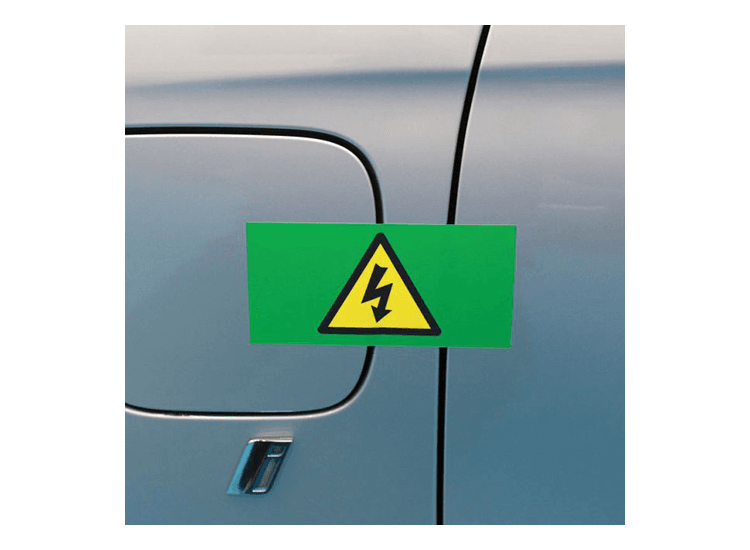 EV High Voltage Reusable Stickers