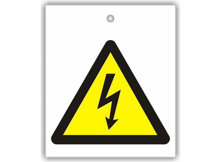 EV High Voltage Sign
