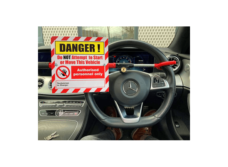 EV Steering Wheel Lockout &amp; Sign