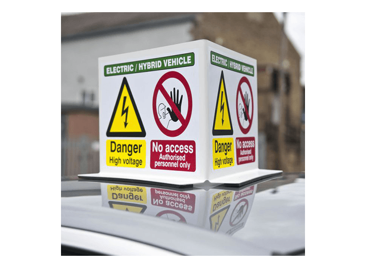 EV Vehicle Roof Top Warning Sign
