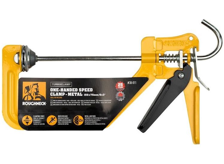 Roughneck TurboClamp™ One-Handed Speed Clamp - Metal Jaws 150mm (6in)