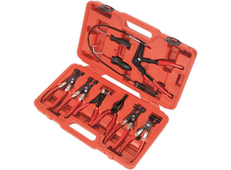 Sealey VS1662 Hose Clip Removal Tool Set 9pc