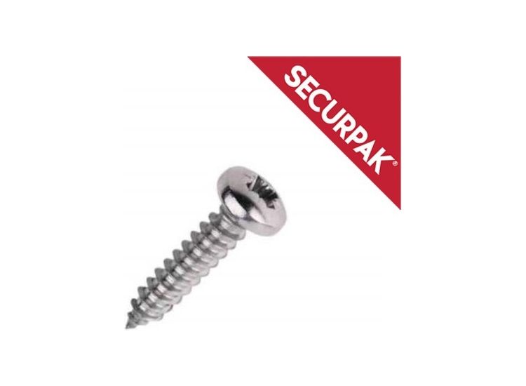 Securpak SP10375 Pozi Pan Self Tap Screws 3.5x20mm