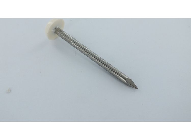 Securpak SP10409 Plastic Headed Nail White 40mm