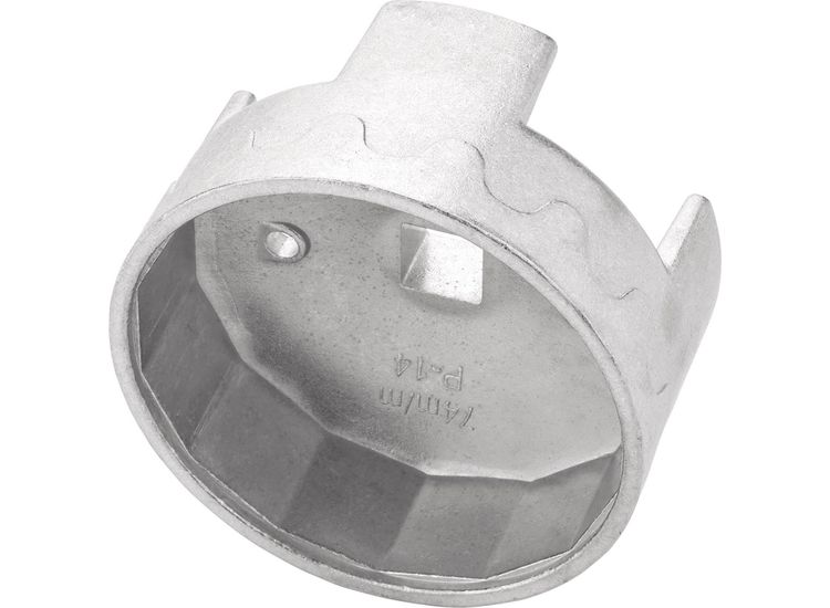 Draper 27749 Oil Filter Wrench, 1/2" Sq. Dr., 74mm/14 Flutes