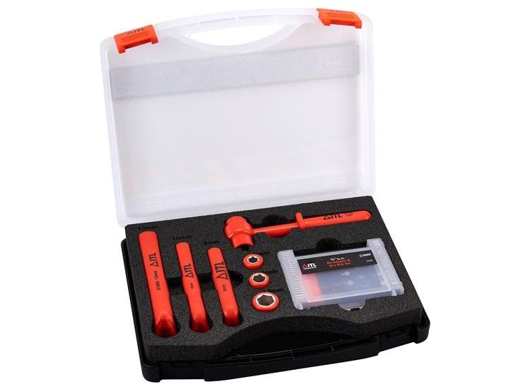 ITL Insulated Insulated Socket, Ratchet, Spanner &amp; Bit Set, 19 Piece