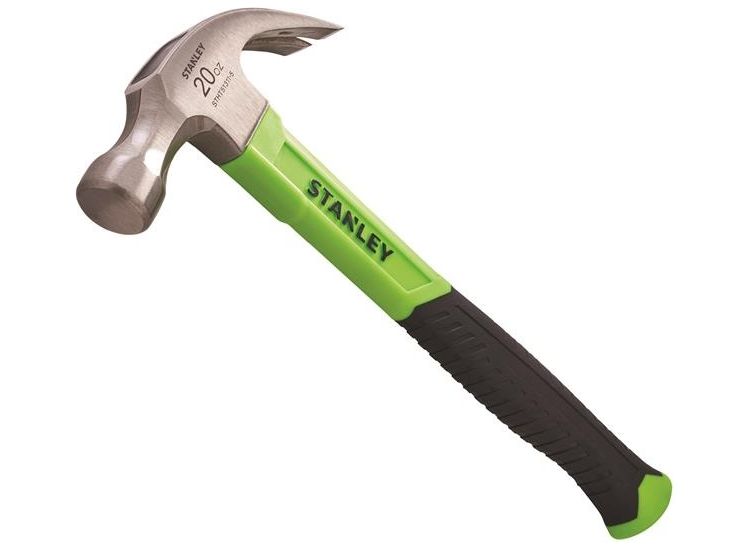 STANLEY® Hand Tools Fibreglass Hi-Vis Claw Hammer 567g (20oz)