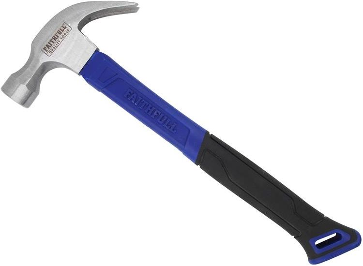Faithfull Claw Hammer Fibreglass Shaft