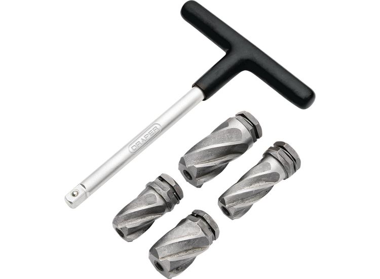 Draper 07127 ABS Sensor Reamer Set, 1/4" Sq. Dr. (5 Piece)