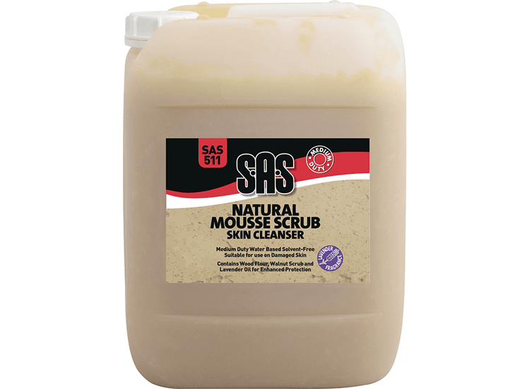 S·A·S Natural Mousse Scrub Hand Cleaner - Medium Duty