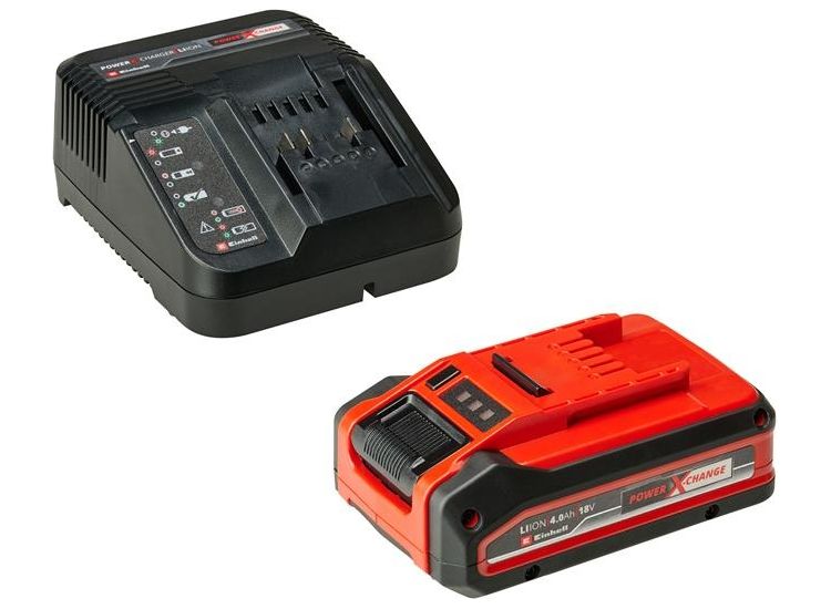Einhell PLUS Power X-Change Battery &amp; Charger Starter Kit 18V 1 x 4.0Ah Li-ion