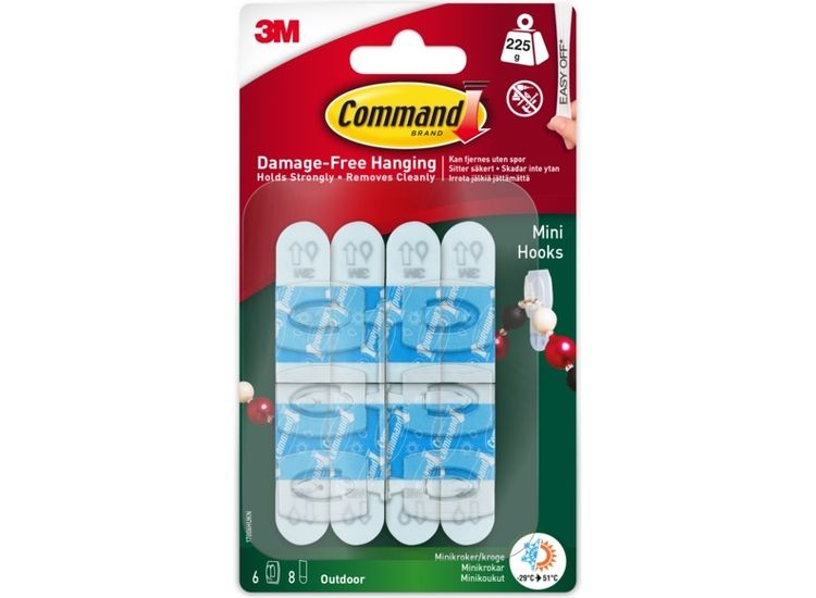 Command 7100134364 Outdoor Mini Hooks 17006h-Aw