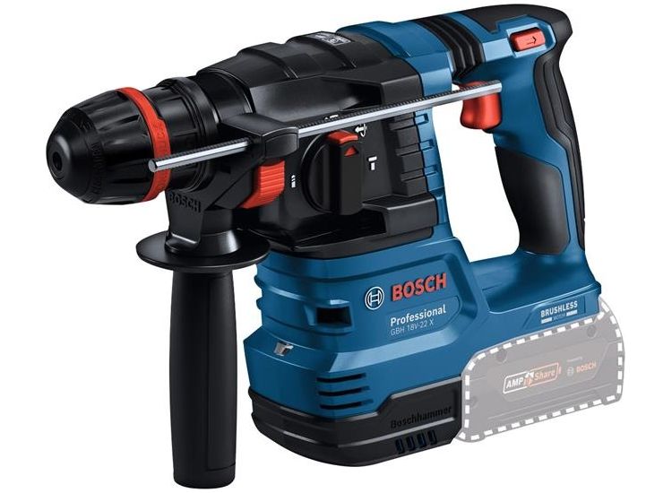 Bosch GBH 18V-22 X Professional Rotary Hammer with ONECHUCK 18V Bare Unit
