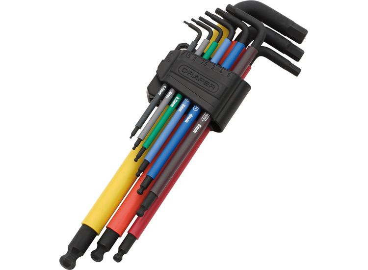 Draper 07109 Extra-Long Arm Hex Key Set (9 Piece)