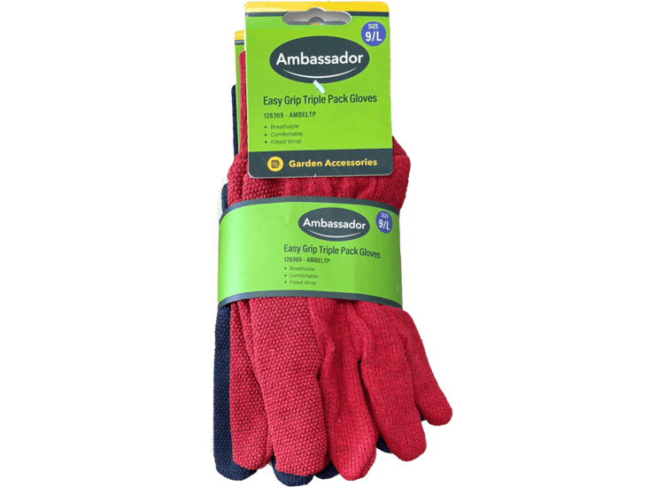 Ambassador Easy Grip Triple Pack Gloves