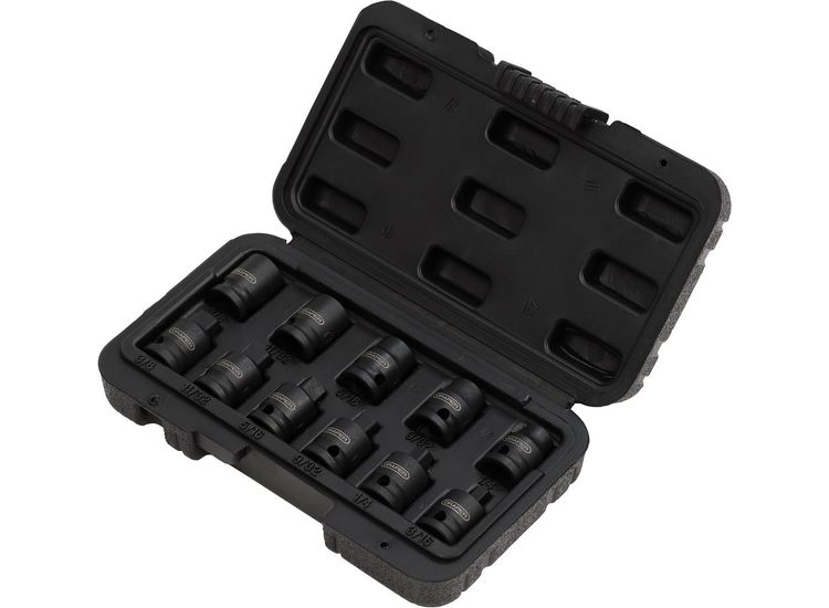 Draper 28193 Impact Pipe Plug Socket Set, 3/8" Sq. Dr. (11 Piece)