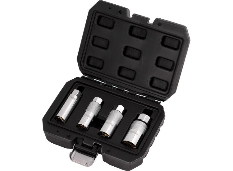 Draper 28195 Magnetic Spark Plug Socket Set, 3/8" Sq. Dr. (4 Piece)