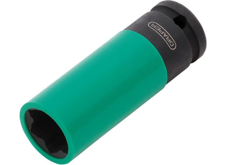 Draper 28199 Wheel Nut Socket, 1/2" Sq. Dr., 21mm