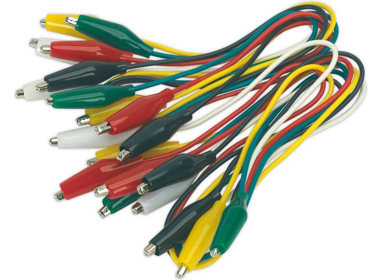 Sealey VS222 Jumper Test Lead Set 5 Pairs - 450mm