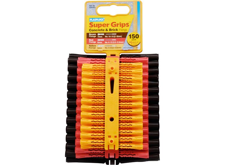 Plasplugs SAP505CC Super Grips Fixings Mixed