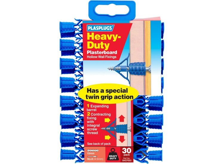 Plasplugs SHCF553CC Heavy Duty Plasterboard Fixings